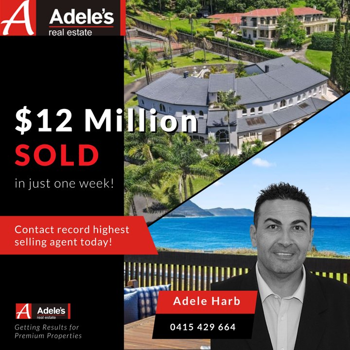 12 million dollars sold in one week - Adele's Real Estate campaign tile