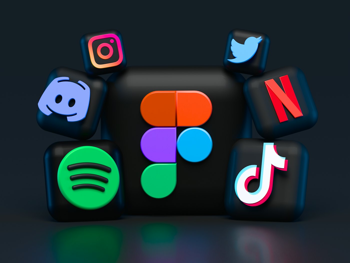 Social media apps on a phone